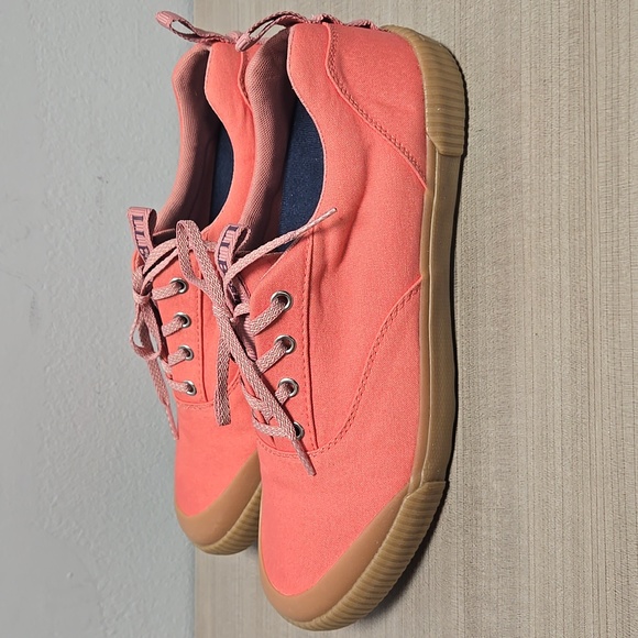 [NEW] L.L. Bean Women's Eco Woods Lace-Up Sneakers With Bubble Gum Sole Size 11 - Picture 3 of 14